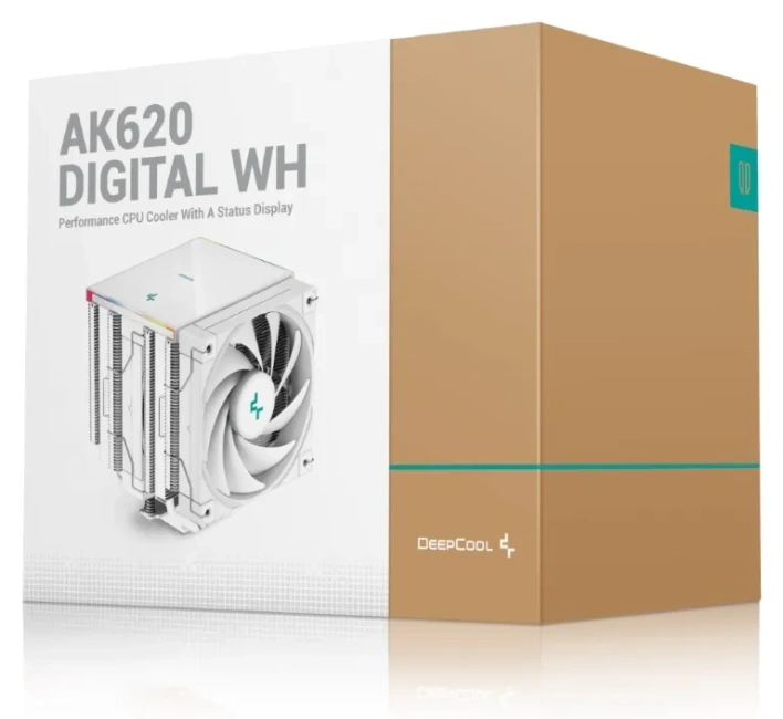 Кулер для процессора Deepcool AK620 DIGITAL WH ARGB PWM White купить! 