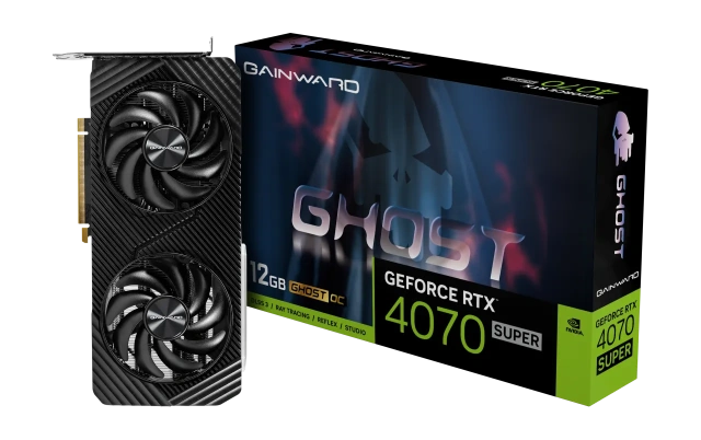 Видеокарта GAINWARD GeForce RTX 4070 SUPER 12GB GHOST OC (NED407SS19K9-1043B), Retail купить! 