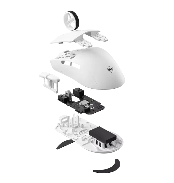 Игровая Мышь беспроводная Machenike L7 Air радиоканал/bluetooth White
