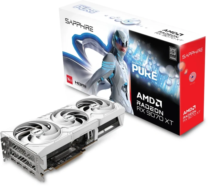 Видеокарта Sapphire Radeon RX 9070 XT PURE GAMING OC (11348-02-20G) купить! 