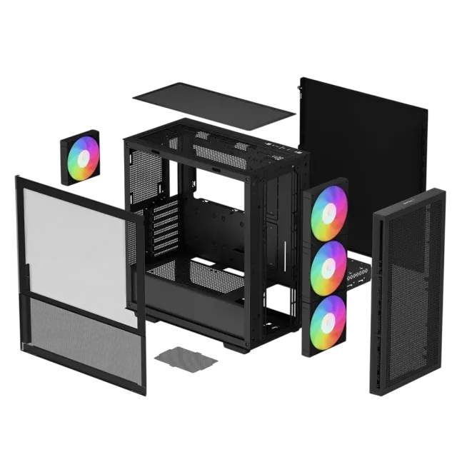 Компьютерный корпус Deepcool CH560 (R-CH560-BKAPE4-G-1) черный купить! 