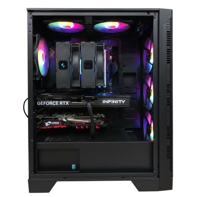 Игровой компьютер 992600 (Ryzen 5 7400F 3.7 ГГц/AMD B650/32 ГБ DDR5 6 ГГц/1024 ГБ SSD/RTX 5060 Ti 16 ГБ/Wi-Fi/650W/MSI MAG FORGE 120A AirFlow) - купить по выгодной цене!