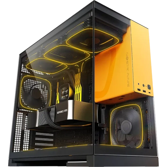 Компьютерный корпус Geometric Future Model 5 ARGB Black Yellow with fans (1AM5WKBY01100) купить! 