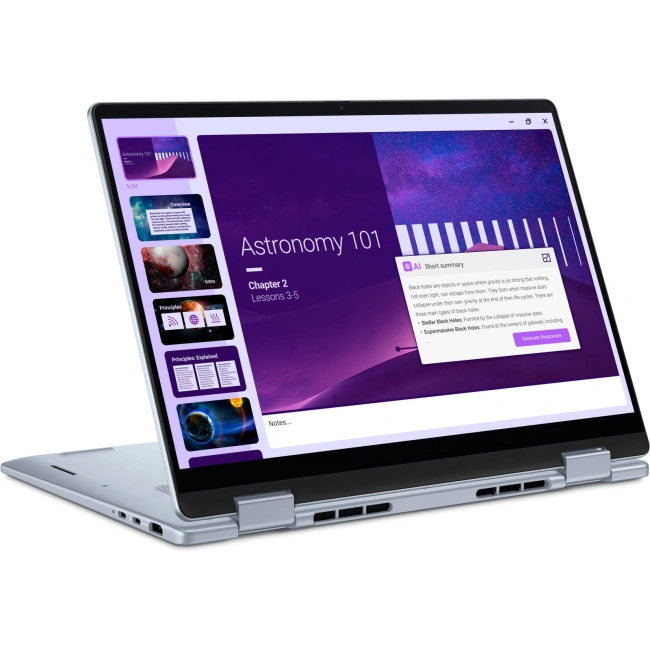 Ноутбук Dell 14 Plus 2-in-1 DB04250 (Ultra 7 256V/14" 1920x1200 Touch/16Gb/1Tb SSD/Win 11 Home) Ice Blue - фото