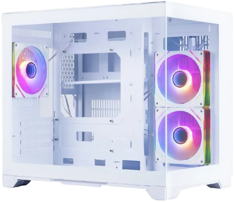 Компьютерный корпус 1STPLAYER MEGAVIEW MV6-TP ARGB White (MV6-TP-WH-2FC7R-W-1FC7-W) купить! 