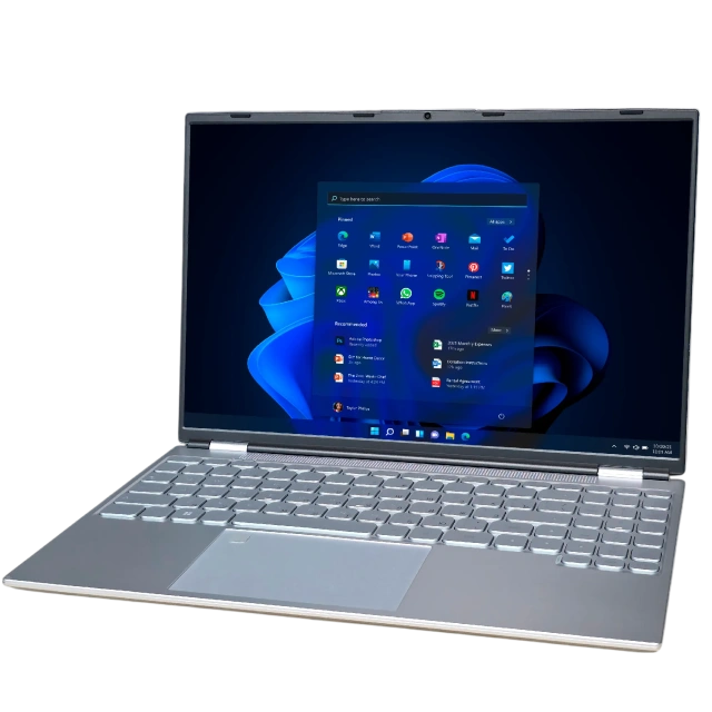 Ноутбук для работы и учебы 16 IPS 4 ядра HL160 (Intel N95/16"1920x1200/16Gb/512GB SSD/WiFi/BT/Win 11 Pro) Silver - фото