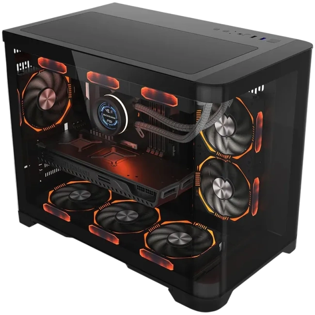 Компьютерный корпус 1STPLAYER UVIEW UV6 Black (UV6-BK) купить! 