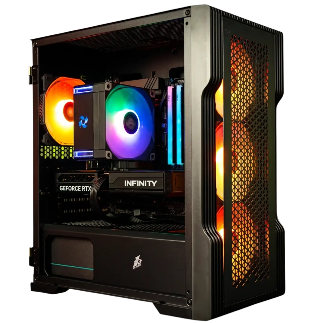 Игровой компьютер 995437 (Core i5-12400F 2.5 ГГц/Intel B760/16 ГБ DDR4 3.2 ГГц/1024 ГБSSD /RTX 5060 8 ГБ/Wi-Fi/650W/1STPLAYER TRILOBITE T3 ARGB Black) - купить по выгодной цене!