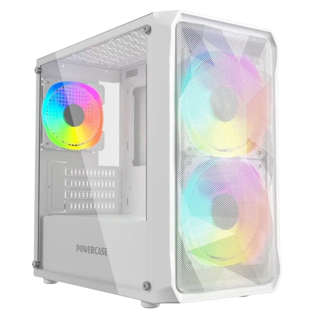 Компьютерный корпус Powercase Mistral Micro A3W TG ARGB White (CMMAW-A3) купить! 