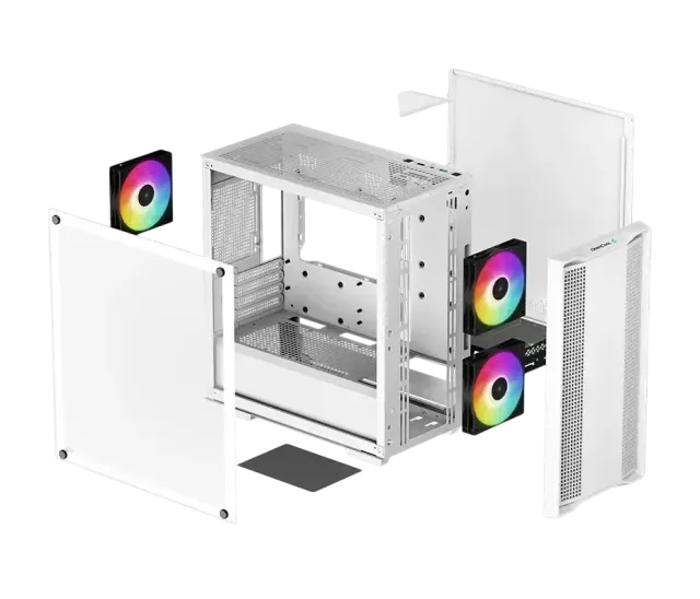 Компьютерный корпус Deepcool CC360 TG WH ARGB White (R-CC360-BKAPM3-G-1) купить! 