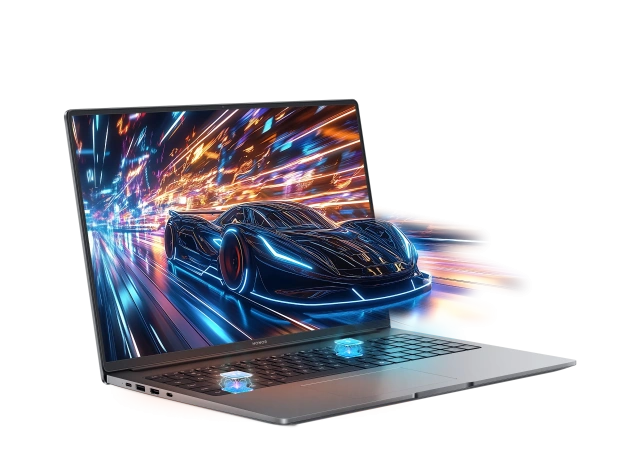 Ноутбук HONOR MagicBook X16 Plus 2025 (Intel Core 5 220H/16"/2560x1600/16Gb/1Tb SSD/Windows 11 Home) Серый 5301ALYM - фото