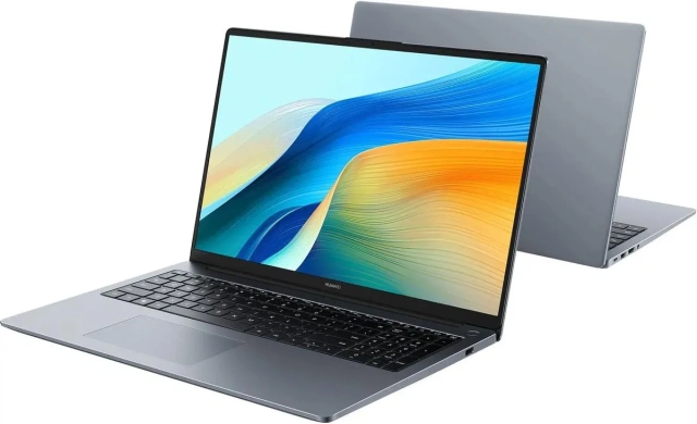 Ноутбук Huawei MateBook D 16 MCLF (Intel Core i5-12450H 1.5GHz/16.1"/1920x1200/16GB/1024GB SSD/Windows 11 Pro) Space Gray - фото