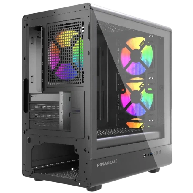 Компьютерный корпус Powercase Mistral Micro C4B ARGB Black (CMMCB-A4) купить! 