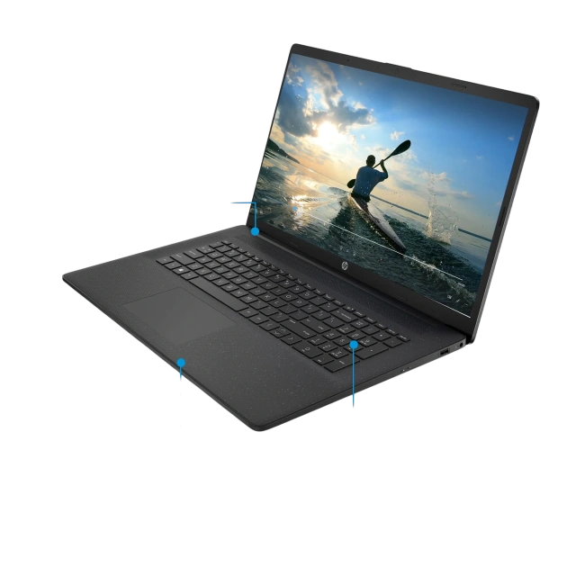 Ноутбук HP 17t-cn300 (Core i5 1334U/17.3" 1600x900/32Gb/2048Gb SSD/Win 11 Pro) Black - фото