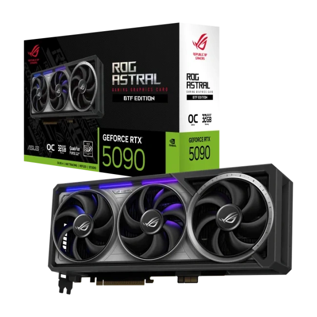 Видеокарта ASUS GeForce RTX 5090 ROG Astral BTF OC Edition (ROG-ASTRAL-RTX5090-O32G-BTF-GAMING) купить! 