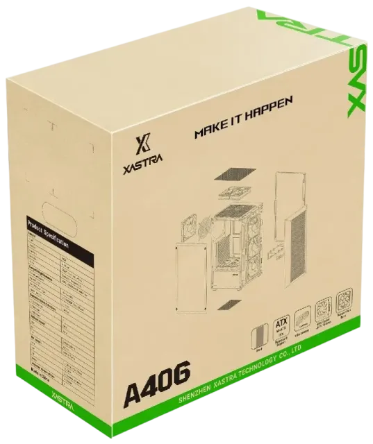 Компьютерный корпус XASTRA A406 4ARGB Black (A406-4FC12A) купить! 