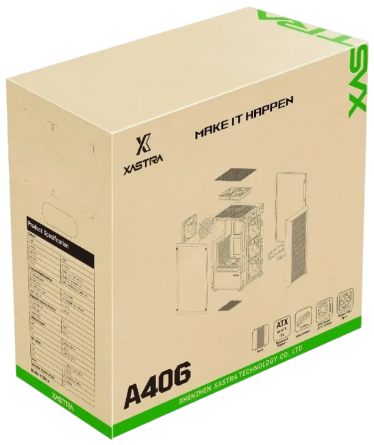 Компьютерный корпус XASTRA A406 4ARGB Black (A406-4FC12A) купить! 