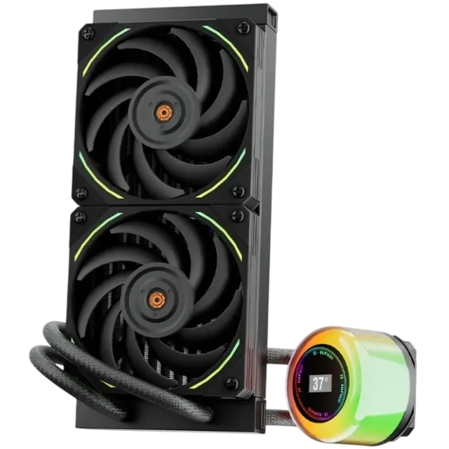 Система жидкостного охлаждения для процессора 1STPLAYER CC 240 Black ARGB CC-240-BK купить! 