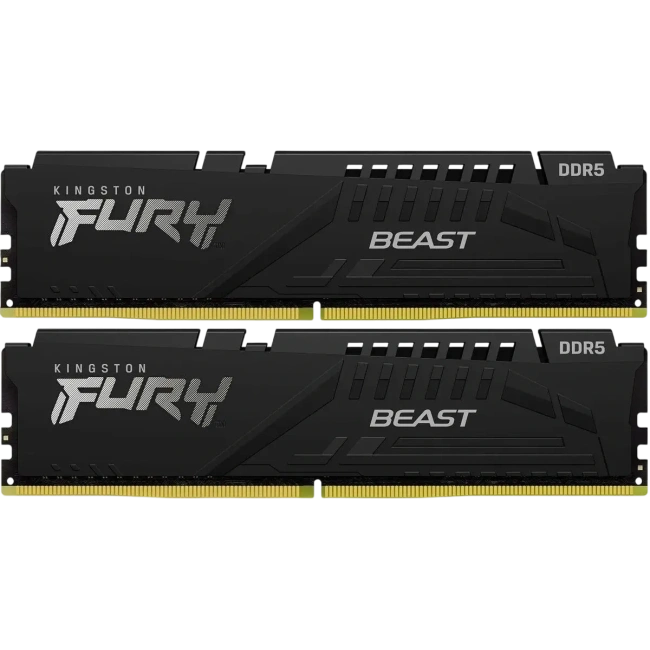 Оперативная память DDR5 32Gb 6400MHz Kingston Fury Beast (KF564C32BBEK2-32) (2x16Gb KIT) купить! 