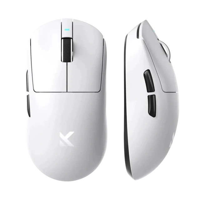 Мышь беспроводная Mchose A7 ultra, радиоканал/bluetooth, 8KHz, белая