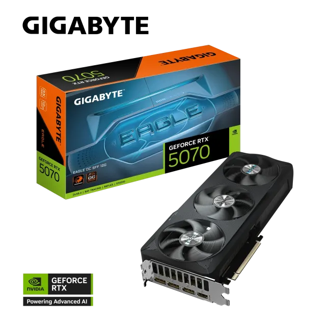 Видеокарта Gigabyte GeForce RTX 5070 EAGLE OC SFF (GV-N5070EAGLE OC-12GD), Retail купить! 