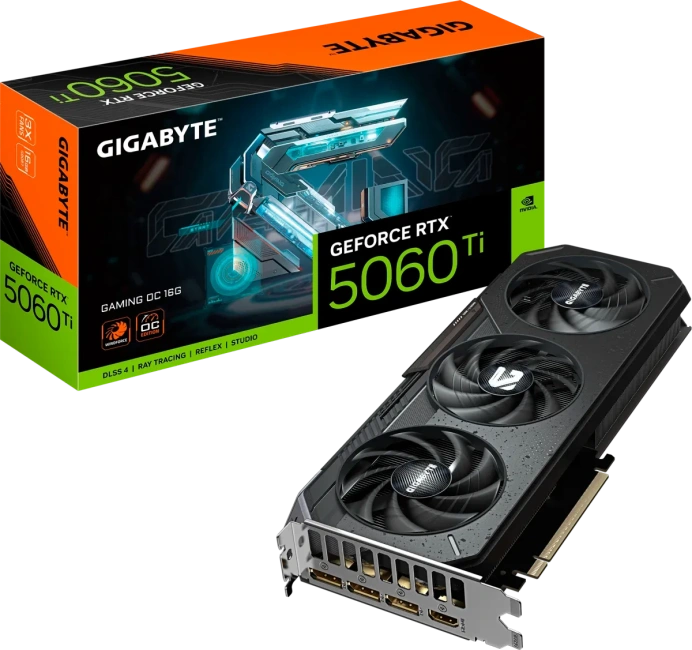 Видеокарта Gigabyte RTX 5060 Ti GAMING OC 16 GB (GV-N506TGAMING OC-16GD), Retail купить! 