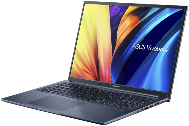 Ноутбук ASUS Vivobook 16X M1603QA-MB071 (Ryzen 5 5600H 3.3GHz/16"/1920x1200/16GB/512GB SSD/Radeon Graphics/no ОС) 90NB0Y81-M00FV0, синий - фото