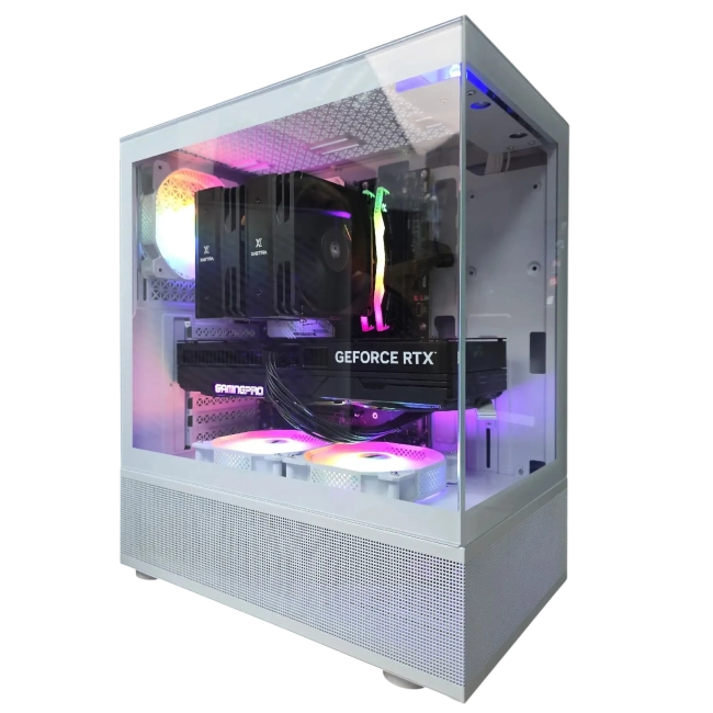 Игровой компьютер 989935 (Core i5-13400F 2.5 ГГц/Intel B760/32 ГБ DDR5 6 ГГц/1024 ГБ SSD/RTX 4060 Ti 8 ГБ/Wi-Fi/750W/1STPLAYER MIKU Mi2-A LED White) - купить по выгодной цене!