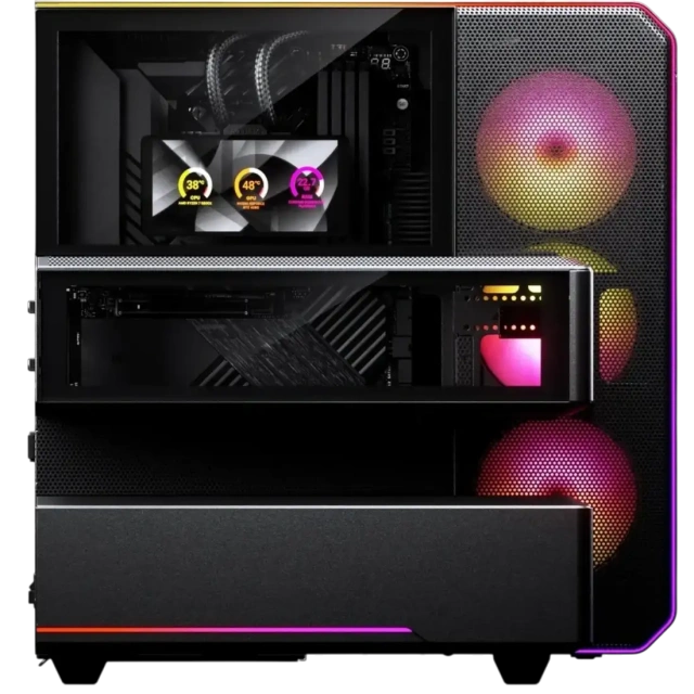 Компьютерный корпус PHANTEKS EX5 Max ARGB LCD Black (PH-EX526M_DBK01) купить! 