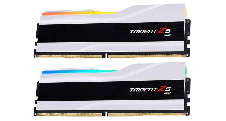 Оперативная память DDR5 64 Gb 6000 MHz G.Skill TRIDENT Z5 RGB White (F5-6000J2836G32GX2-TZ5RW) купить! 