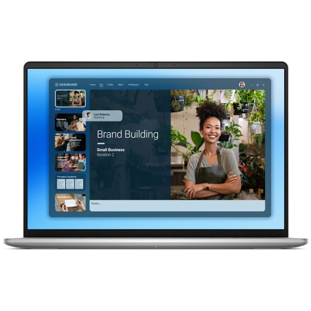 Ноутбук Dell XPS 16 DA16250 (Intel Core Ultra 7 255H/16,0" UHD+, Сенсорный/32Gb/1Tb SSD/NVIDIA GeForce RTX 5050 6Gb/Win 11 Home) Platinum - фото
