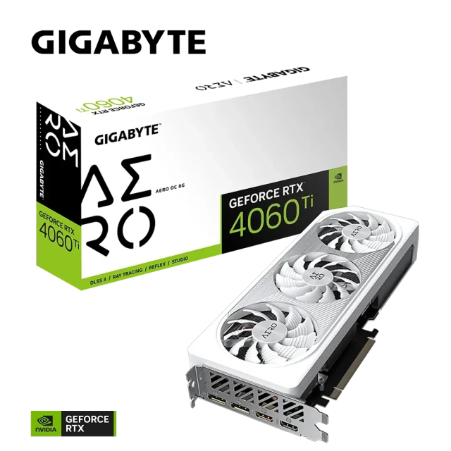 Видеокарта GIGABYTE GeForce RTX 4060 Ti AERO OC (GV-N406TAERO OC-8GD), Retail купить! 