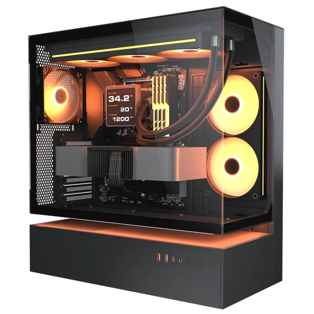 Игровой компьютер 991680 (Core i5-14400 2.5 ГГц/Intel B760/32 ГБ 6.0 ГГц/1024 SSD/RTX 5050 8 ГБ/Wi-Fi/650W/Cougar CFV235 (CGR-2DA4B) черный) - купить по выгодной цене!