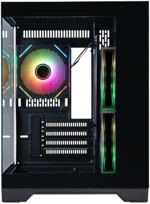 Компьютерный корпус 1STPLAYER MEGAVIEW MV5-TP ARGB Black (MV5-TP-BK-2FC7R-1FC7) купить! 