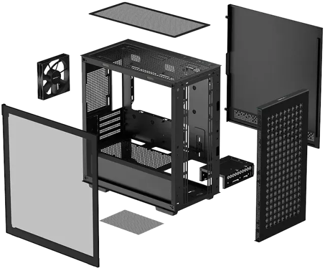 Офисный компьютер 990519 (Core i7-12700 2,1 ГГц/Intel B760/32 ГБ DDR5 6  ГГц/1024 ГБ SSD/Wi-Fi/650W/1STPLAYER Go2 ARGB Black) - купить! 