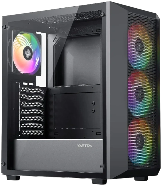 Офисный компьютер 990505 (Core i5-12400 2,5 ГГц/Intel B760/16 ГБ DDR4 3,6  ГГц/1024 ГБ SSD/Wi-Fi/650W/XASTRA A406 4ARGB Black) - купить! 