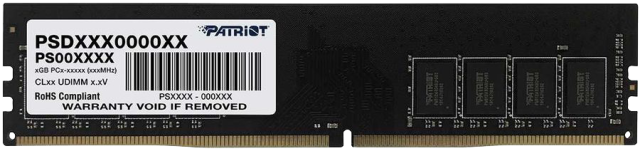 Оперативная память DDR4 16 ГБ 3200 МГц Patriot Signature Line (PSD416G32002) модулей 1 шт. купить! 
