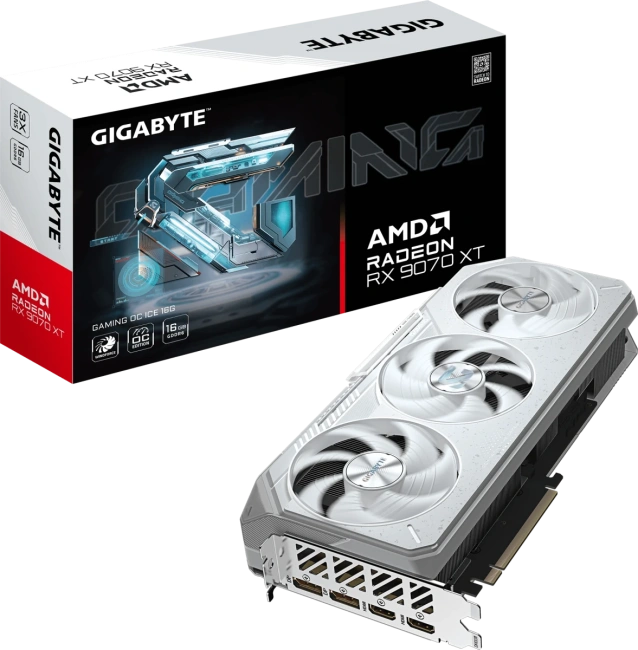 Видеокарта Gigabyte Radeon RX 9070 XT GAMING OC ICE 16Gb (GV-R907XGAMINGOCICE-16GD) купить! 