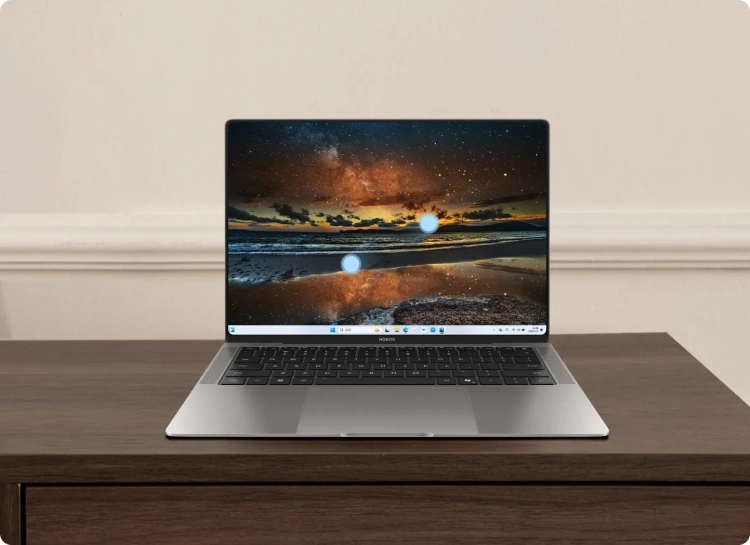Ноутбук HONOR MagicBook Art 14 (Intel Core Ultra 7 155H 1400 MHz/14.6"/3120x2080/32Gb/1Tb/Win 11Pro) Серый 5301ALGR - фото
