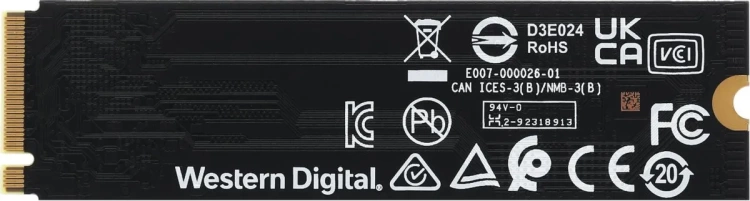 Твердотельный накопитель Western Digital 1000 Gb SN580 Blue WDS100T3B0E купить! 