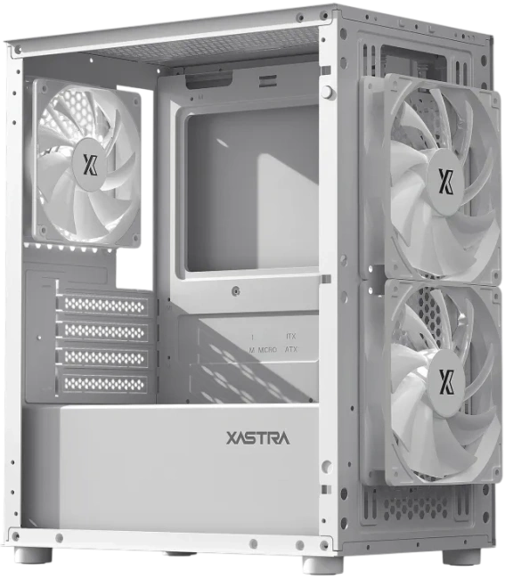 Компьютерный корпус XASTRA A303M TG 3FRGB White (A303M-2FC14F-1FC12F-D-WH) купить! 