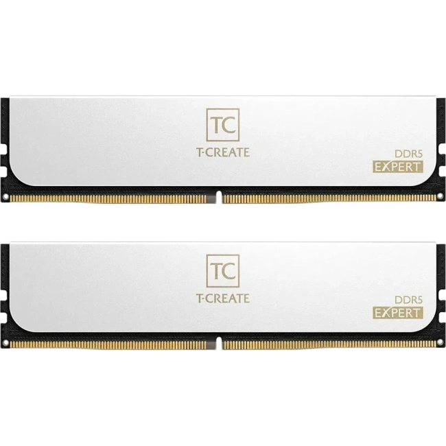 Оперативная память DDR5 64 Gb 6400 MHz Team Group T-CREATE Expert White (CTCWD564G6400HC34BDC01) купить! 