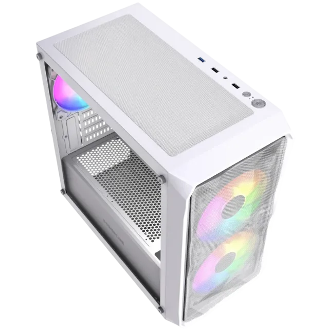 Компьютерный корпус Powercase Mistral Micro A3W TG ARGB V2 White (CMMAW-A3-V2) купить! 