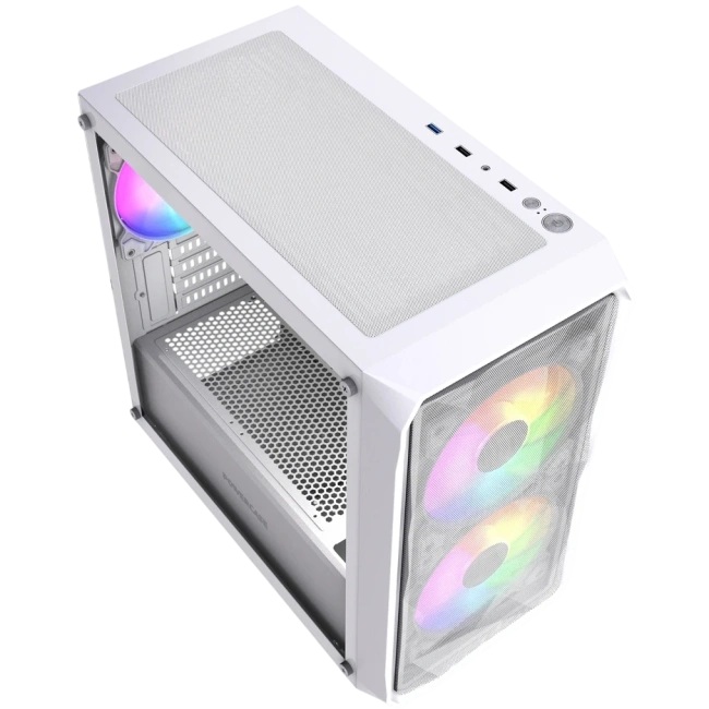 Компьютерный корпус Powercase Mistral Micro A3W TG ARGB V2 White (CMMAW-A3-V2) купить! 