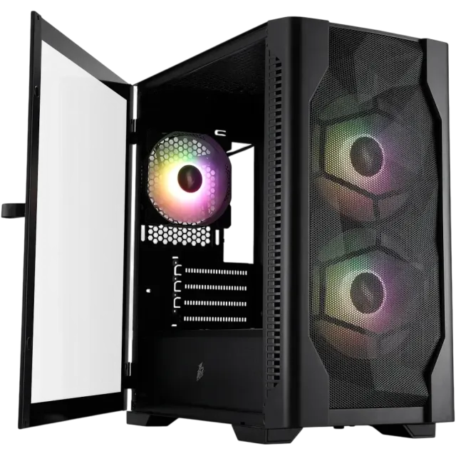Компьютерный корпус 1STPLAYER DK D4-M ARGB Black (D4-M-BK-2F7-14-1F7) купить! 