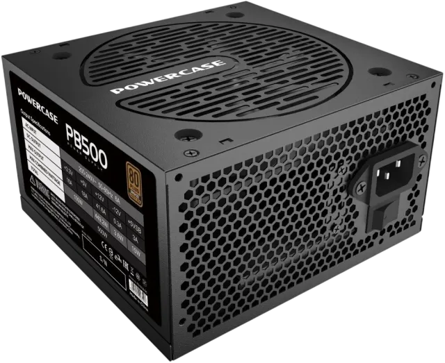 Блок питания Powercase 500W PB500 Black (PS-500B-DC) купить! 