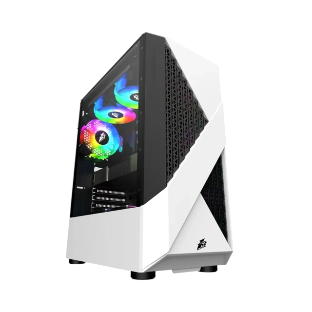 Компьютерный корпус 1STPLAYER FIREROSE F3-A ATX TG LED fans (F3-A-WH-4F1) White купить! 