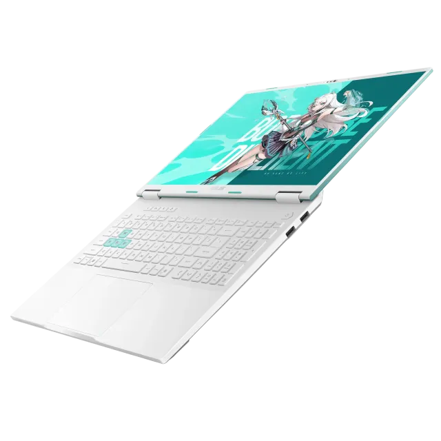 Ноутбук Asus TUF Gaming F16 FA608UM260-0EAEXHB8X10 (AMD Ryzen 7 260/16" 1980x1200/16Gb/1024Gb SSD/NVIDIA GeForce RTX 5060 8Gb/Win 11 Home) Бирюзовый - фото
