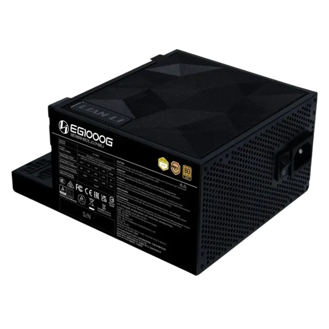 Блок питания Lian Li 1000W EG1000G Black (G9P.EG1000G.BH00.RU) 16 Pin (PCIe 5.0 Connector Cable Details) купить! 