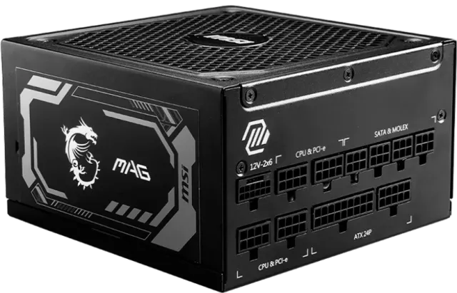 Блок питания MSI 1250W MAG A1250GL (306-7ZP9A11-CE0) 16 Pin (PCIe 5.0 Connector Cable Details) купить! 